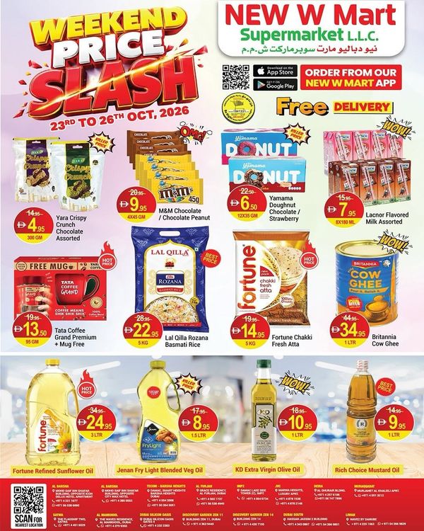 Weekend Price Salsh from New W Mart until 26th October