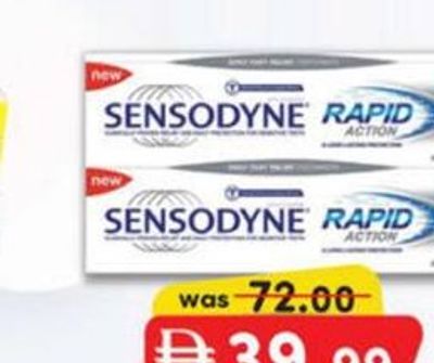 SENSODYNE TOOTHPASTE RAPID ACTION 75 ml X 2 PCS