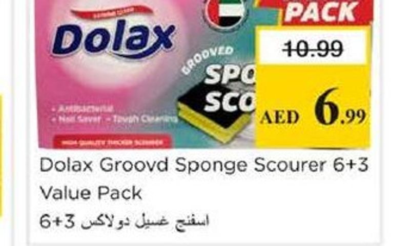 Dolax Groovd Sponge Scourer 6+3 Value Pack