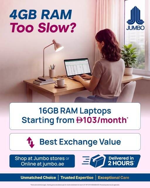 Best Exchange Value from Jumbo until 14th April