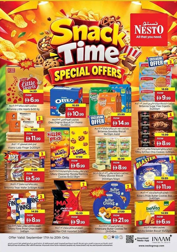 Snack Time from Nesto until 20th September