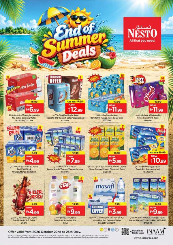 End Of Summer Deals from Nesto until 25th October