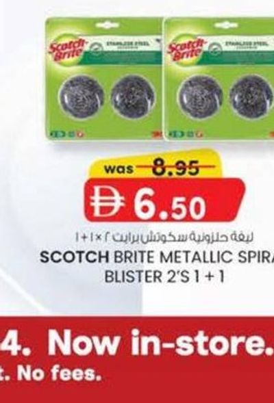SCOTCH BRITE METALLIC SPIRAL BLISTER 2'S 1 + 1