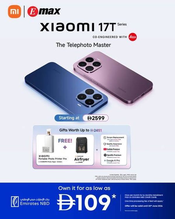 Sale On Xiaomi 17T Pro from Emax until 28th May