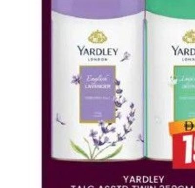 Yardley Talc ASSTD Twin 250gm X 2
