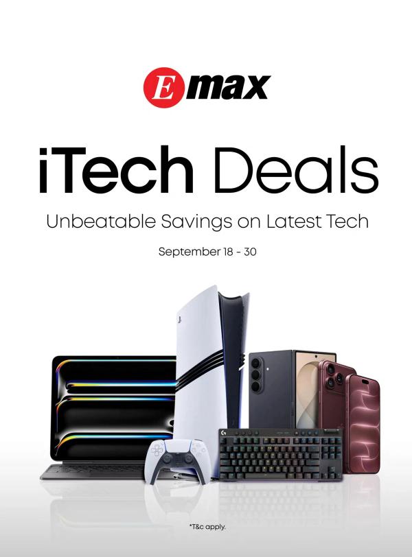 iTech Deals from Emax until 30th September