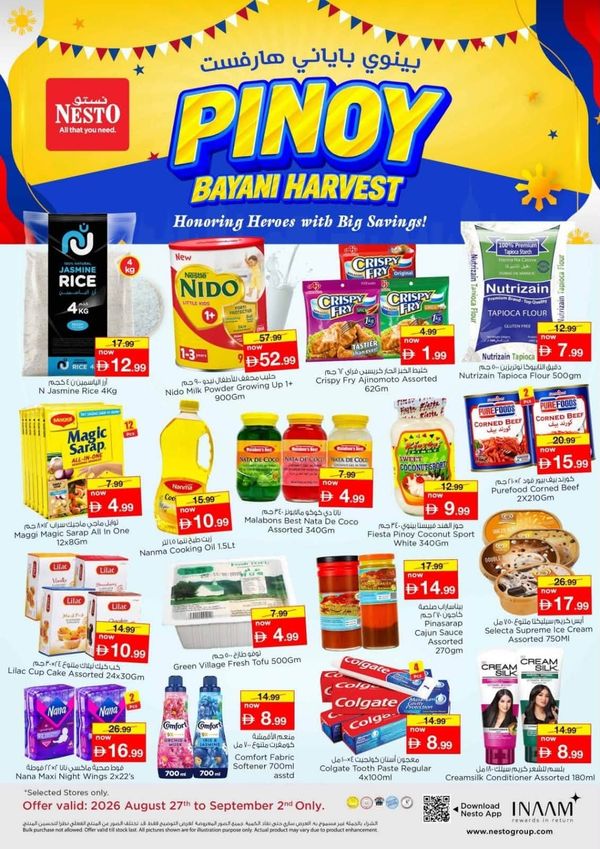 Pinoy Bayani Harvest from Nesto until 2nd September