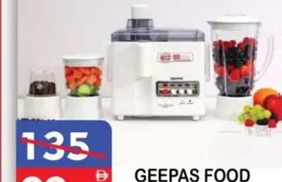 Geepas Food Processor 4in1