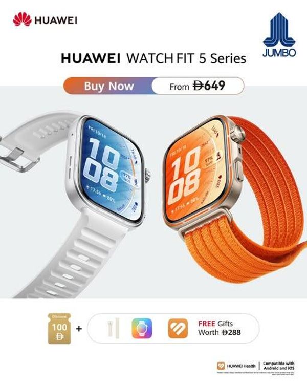 Sale On HUAWEI Watch Fit 5 from Jumbo until 14th May