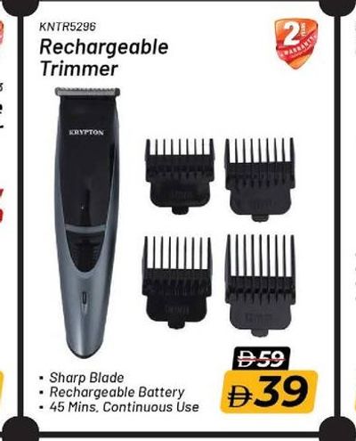 Krypton Rechargeable Trimmer