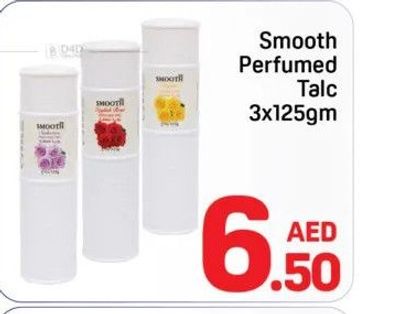 Smooth Perfumed Talc 3x125gm