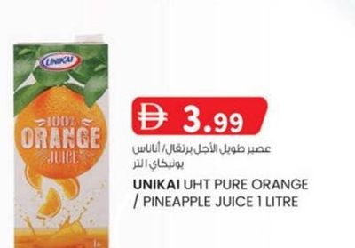 UNIKAI UHT PURE ORANGE / PINEAPPLE JUICE 1 LITRE