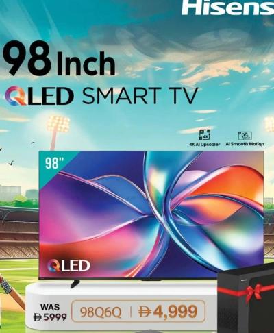 Hisense 98 Inch QLED Smart TV 98Q6Q