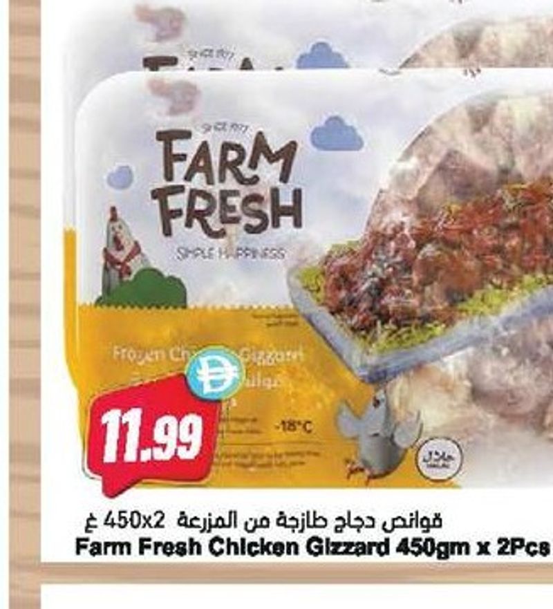 Farm Fresh Chicken Gizzard 450gm x 2Pcs