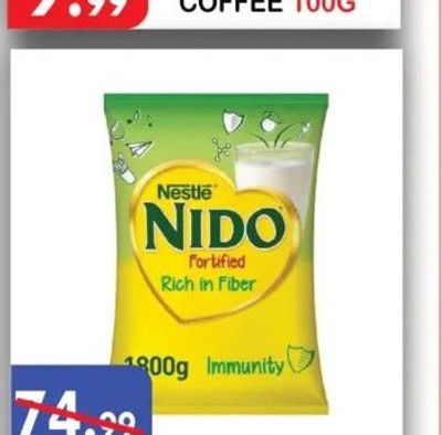 NESTLE NIDO MILK POWDER 1800G