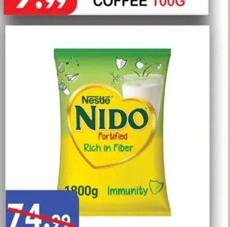 NESTLE NIDO MILK POWDER 1800G