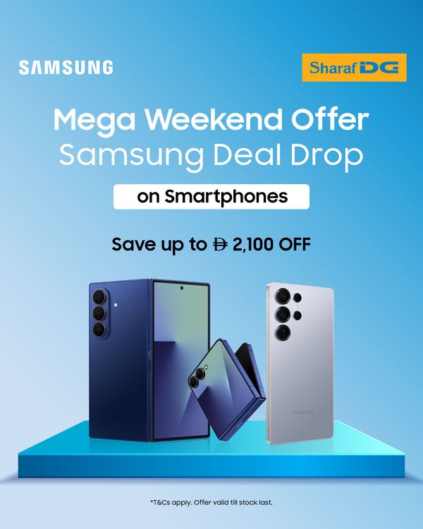 Mega Weekend Offer from Sharaf DG until 26th April
