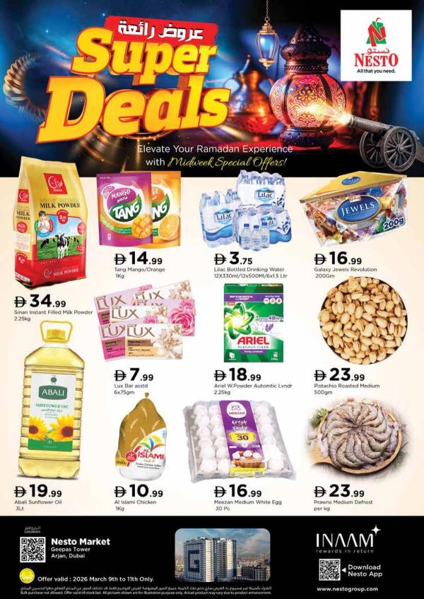 Midweek Deals - Arjan from Nesto until 11th March