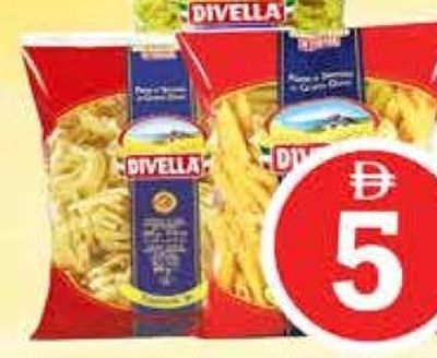 Divella Fusilli/Penne Rigate/Spaghetti Asstd 2x500gm