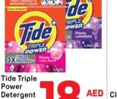 Tide Triple Power Detergent Powder 1x2.25Kg