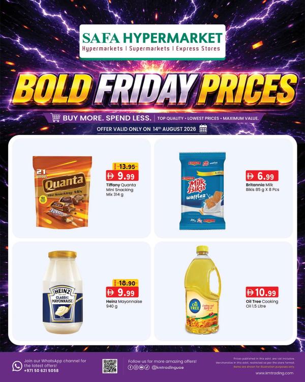 Bold Friday Prices