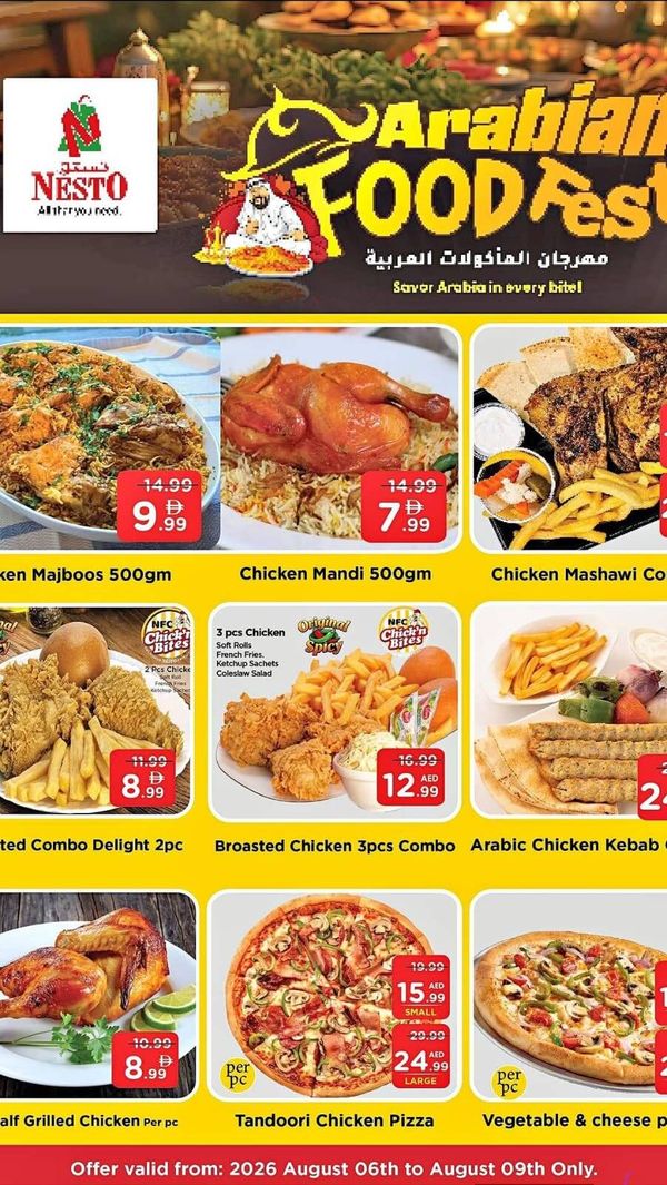 Arabian Food Festival from Nesto until 9th August