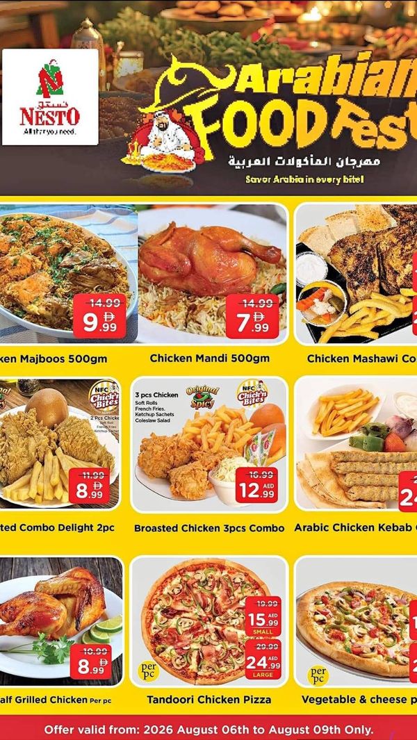 Arabian Food Festival from Nesto until 9th August