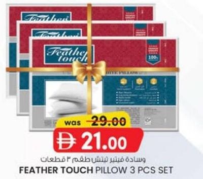 FEATHER TOUCH PILLOW 3 PCS SET