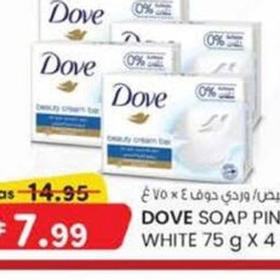 Dove Soap Pink / White 75 g x 4 Pcs