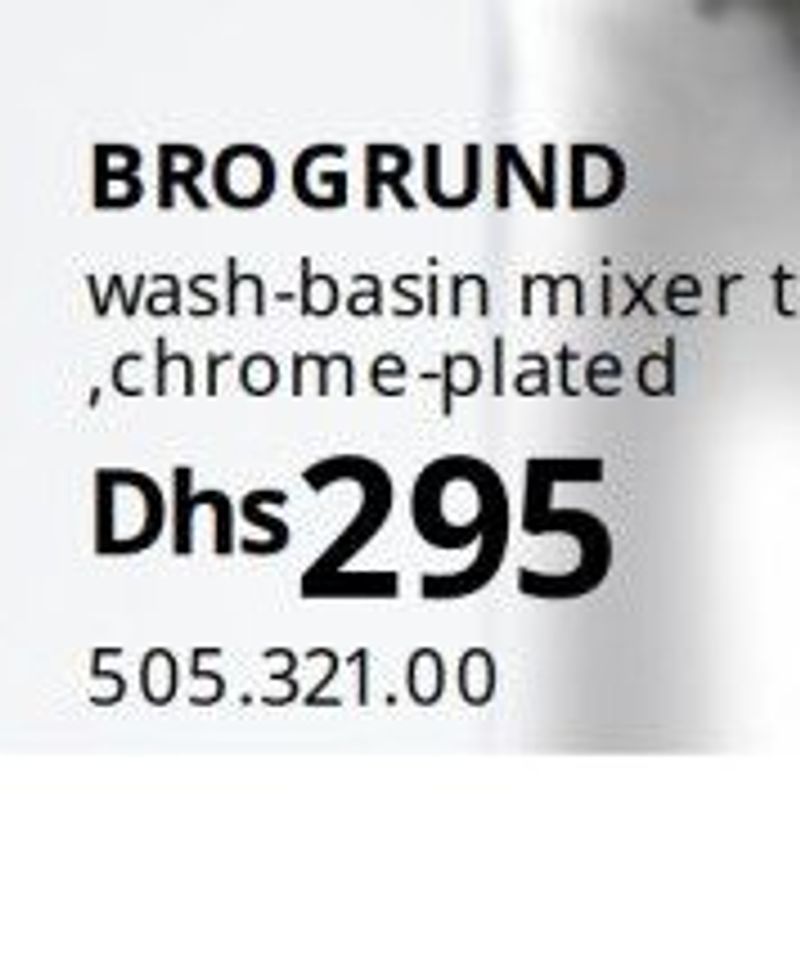 BROGRUND wash-basin mixer tap, chrome-plated