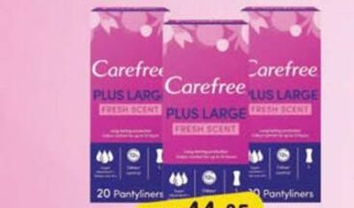 CAREFREE PANTY LINER 20'S X 3 PACK