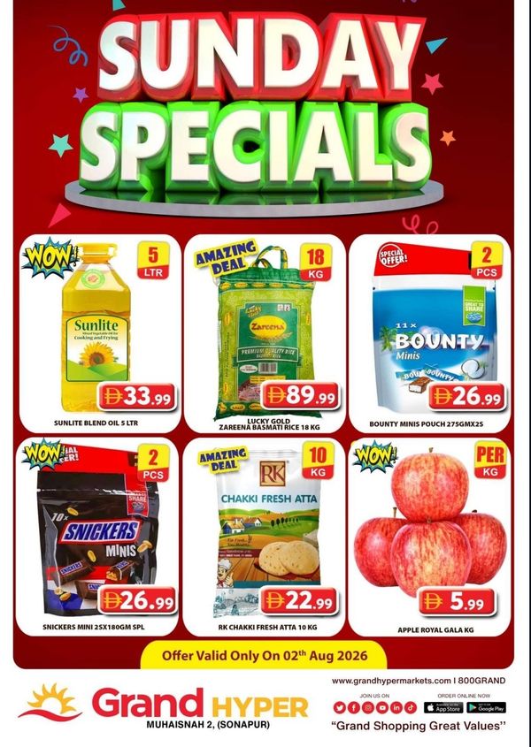 Sunday Specials