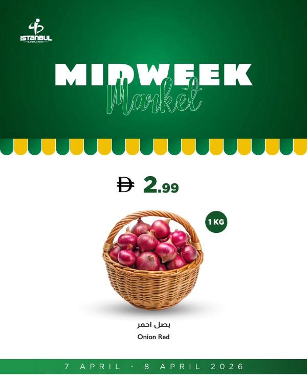 Midweek Market Deals from Istanbul Supermarket until 8th April