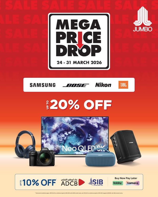 Bigger screen & Bigger savings from Jumbo until 31st March