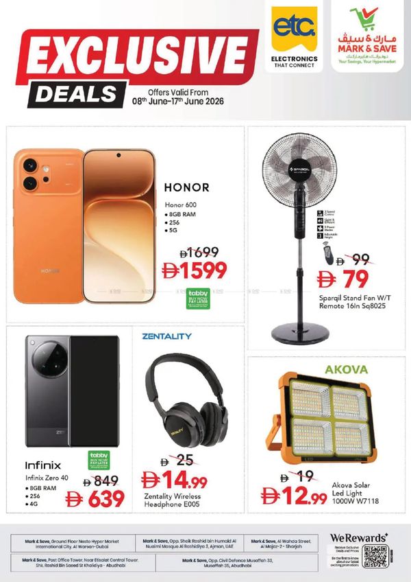 Exclusive Deals from Mark & Save until 17th June