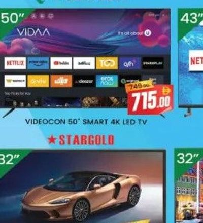 Videocon 50" Smart 4K LED TV