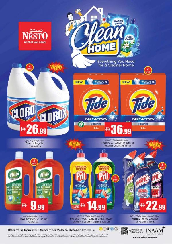Clean Home from Nesto until 4th October