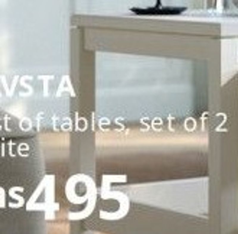 HAVSTA nest of tables, set of 2, white