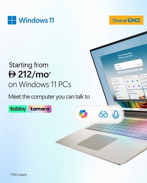 Windows 11 PCs Sale from Sharaf DG until 31st March