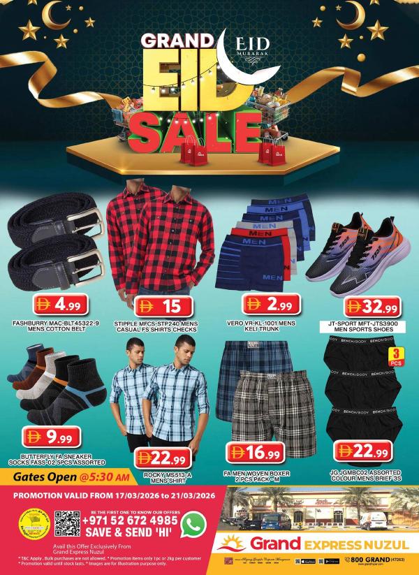 Weekend Deals - Grand Express Nuzul from Grand Hypermarket until 21st March