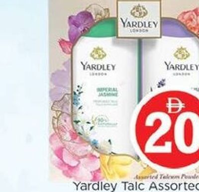 Yardley Talc Assorted 2x250gm