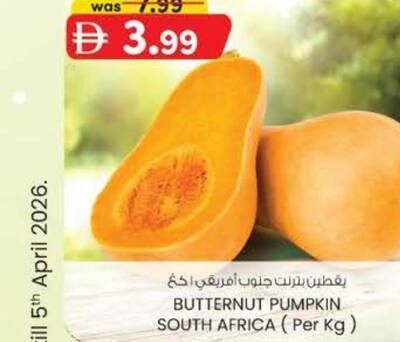 BUTTERNUT PUMPKIN SOUTH AFRICA (Per Kg)