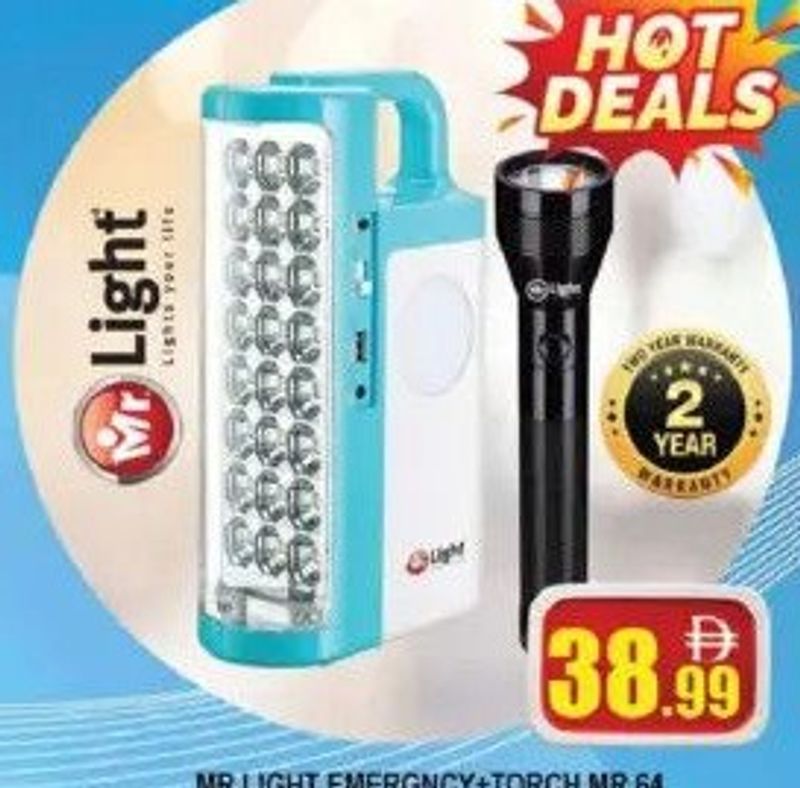 Mr. Light Emergency Torch MR 64