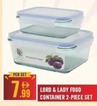 Lord & Lady Food Container 2-Piece Set