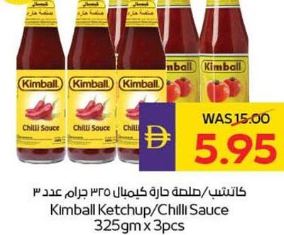 Kimball Ketchup/Chilli Sauce 325gm x 3pcs