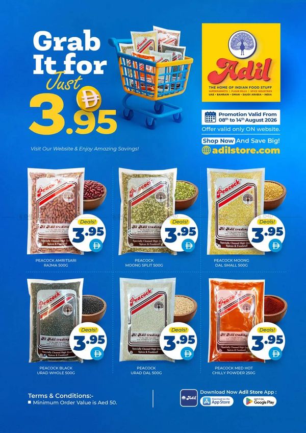 Grab It For Just AED 3.95 from Al Adil until 14th August