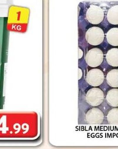 Sibla Medium White Eggs Import 30s
