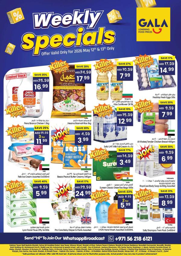 Weekly Specials from Gala Supermarket until 13th May