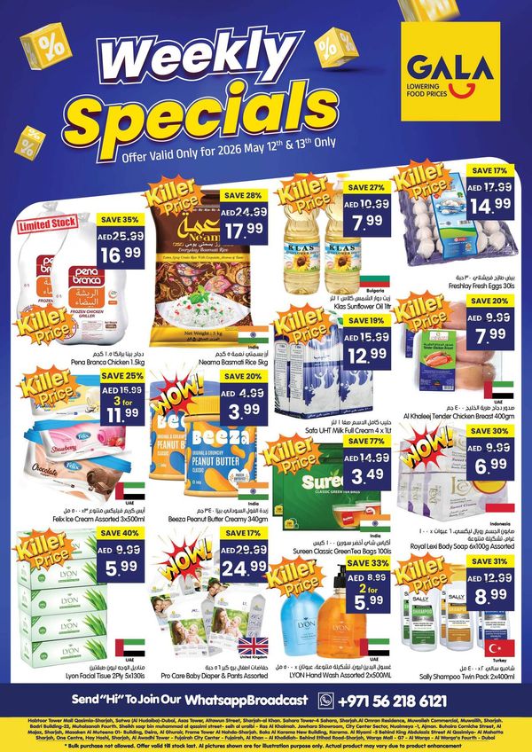 Weekly Specials from Gala Supermarket until 13th May