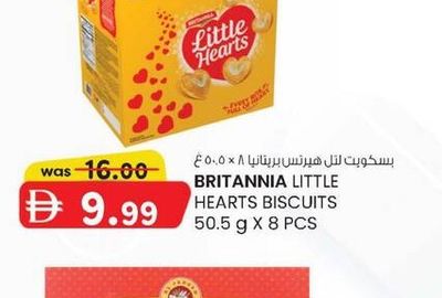 BRITANNIA LITTLE HEARTS BISCUITS 50.5 g X 8 PCS